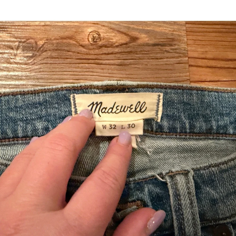 Madewell Slim Fit Jeans Light Wash Blue Denim W32 L30 Mens